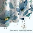 thumbnail image 6 of Pioneer Flower Floral Print Pattern Shower Curtain 72"x84" ,Bathroom Decorative Shower Curtains Set with 12 Hooks,Modern Waterproof Washable Shower Curtain, 6 of 6