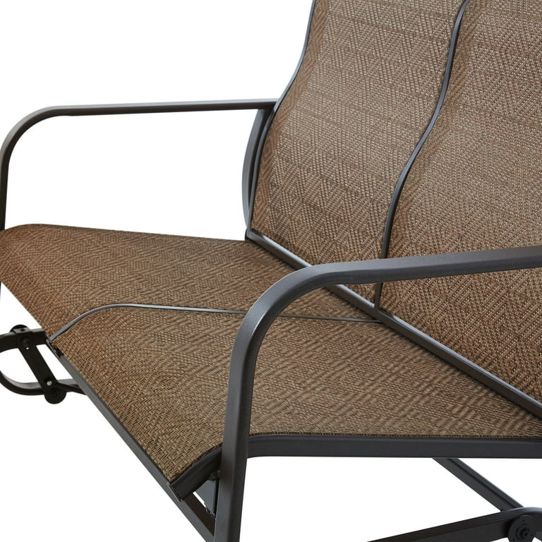 Mainstays Wesley Creek 2 Seat Outdoor Sling Seat Glider Walmart