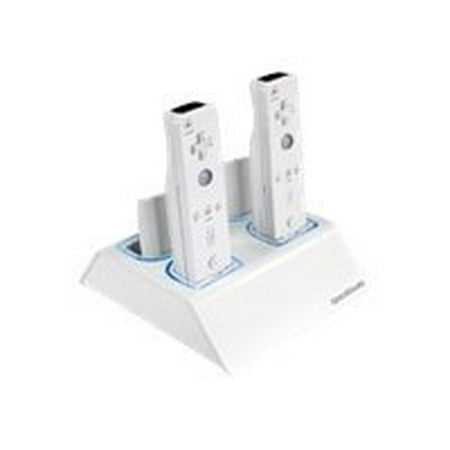 dreamGEAR WII QUAD DOCK - Charging stand - white - for NINTENDO Wii Remote