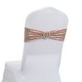 thumbnail image 5 of Jiaroswwei Chair Sashes Bows Premium Stretch Chair Cover Band with Buckle Slider Universal Elastic Chair Ties for Romantic Wedding Party Ceremony Reception Banquet Home Decoration, 5 of 8