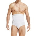 thumbnail image 3 of Ropa interior para hombre Cintura adelgazante Entrenador Corsé Calzoncillos Fajas corporales, Blanco, M sidaley AP001430-05, 3 of 7