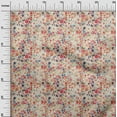 thumbnail image 3 of oneOone Silk Tabby Red Fabric Floral Craft Projects Decor Fabric Printed By The Yard 42 Inch Wide, 3 of 4