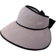 thumbnail image 2 of Sun Hat, Beach Hats for Women, New Summer Large Brim Hat with Bowknot and An Adjustment Rope to Adjust Fit Own Size, Folded Wide Brim Flap Cover Sun Hat for Adding Stylish&Cool Style, Gray, 2 of 6