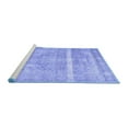 thumbnail image 2 of Ahgly Company Machine Washable Indoor Rectangle Abstract Blue Contemporary Area Rugs, 7' x 10', 2 of 4