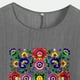 thumbnail image 4 of Camiseta de Mujer Camiseta de Manga Corta Impresión Casual Raglan Suelto de Lino Top Blusas, Cuello de la Tripulación, 4 of 4