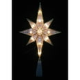 thumbnail image 3 of Northlight 11" Lighted Clear Bethlehem Star with Gold Trim Christmas Tree Topper - Clear Lights, 3 of 3