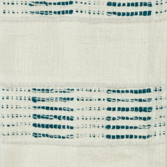 Rizzy Home Modern Stripe Hand Loomed Throw Teal/Natural
