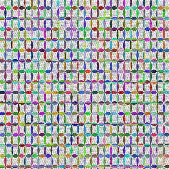 Ahgly Company Machine Washable Indoor Square Transitional French Lilac Purple Area Rugs, 4' Square