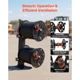 thumbnail image 5 of VEVOR Heavy Duty Double Welding Cable Reel, Welding Cable Lead Reels for 150FT 1/0 & 125FT 2/0 Cable, Powder-Coated Steel Reel with Locking Pin for Service Trucks, Fleet Maintenance, Jobsites, 5 of 9