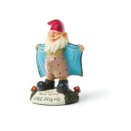 BigMouth Inc Perverted Little Gnome, Flashing Gnome, Funny Lawn Gnome Statue, Garden Decoration