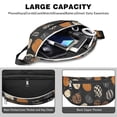 thumbnail image 4 of Fanny Pack Halloween Patterned Pumpkins Waist Pack Bag,Running Cross Bag,Waterproof Large Fanny Packs for Women Men for Travel Running Hiking Cycling, 4 of 6