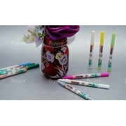 PINTAR Acrylic Paint Markers Medium Point - Medium Point Paint Markers - Acrylic Paint Markers Set - Acrylic Paint Pens for Rock Painting, Wood, Glass, Leather, Shoes - Pack of 26, 5.0mm