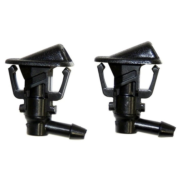 Fits 2013-2018 Jeep Wrangler JK Crown Automotive Windshield Washer Nozzle 68164356K OE Replacement; Set of 2