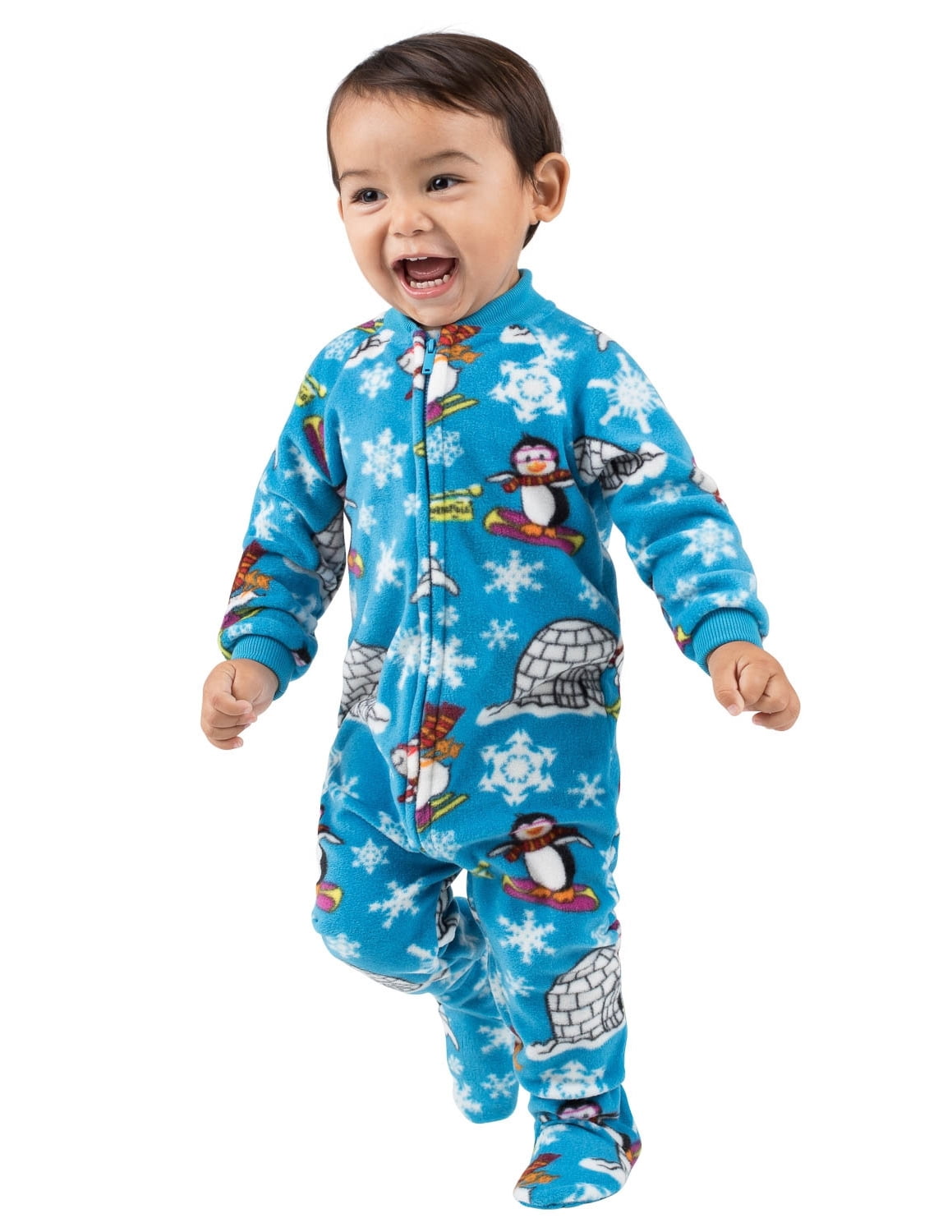 walmart footed pajamas baby