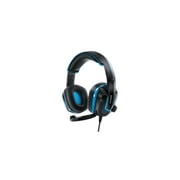 PlayStation 4 Accessory: Wired Headset - DreamGear GRX - 440 with Boom Mic - Black & Blue: Compatible with PS5