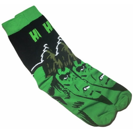 

Hulk Superhero Character Face Crew Socks