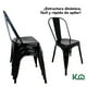 thumbnail image 4 of Silla Tolix Vintage De Metal Para Interior Exterior Comedor Minimalista negro, 4 of 9