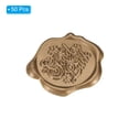 thumbnail image 3 of Unique Bargains Wax Seal Stickers, 50 Pcs Embossed Self Adhesive Good Luck Sticker, Retro Gold, 3 of 5
