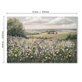thumbnail image 7 of Euroco Vintage Landscape Wall Art, Framed Canvas Meadow with Flowers Art,Classical Wilderness Painting Hallway Decor,Painting Bedroom Bathroom Office, 24"x36", 7 of 7