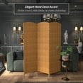 thumbnail image 2 of Red Lantern 6 ft. Tall Diamond Weave Fiber Room Divider - Light Beige - 3 Panel, 2 of 6