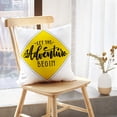 thumbnail image 5 of LALILO Throw Pillow Covers Adventure Lettering Yellow Road Sign Adventure Cushion Cover 18" x 18", 2 Pack, 5 of 6