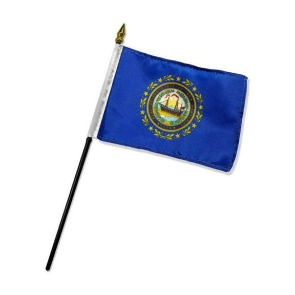 New Hampshire 4x6in Stick Flag