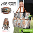thumbnail image 2 of Garden Tool Bag,Pioneer Flower Floral Print Pattern Garden Tool Organizer,Garden Gifts,Waterproof Multi-Pocket Garden Tool Storage 11.8x5.5x11.4 Inch(Tools NOT Included), 2 of 6