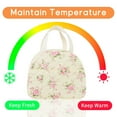 thumbnail image 3 of Lunch Bag for Women Insulated Lunch Box Cute Quilted Lunch Tote Bags Reusable Large Capacity Cooler Bag for Travel Work Picnic, 3 of 7