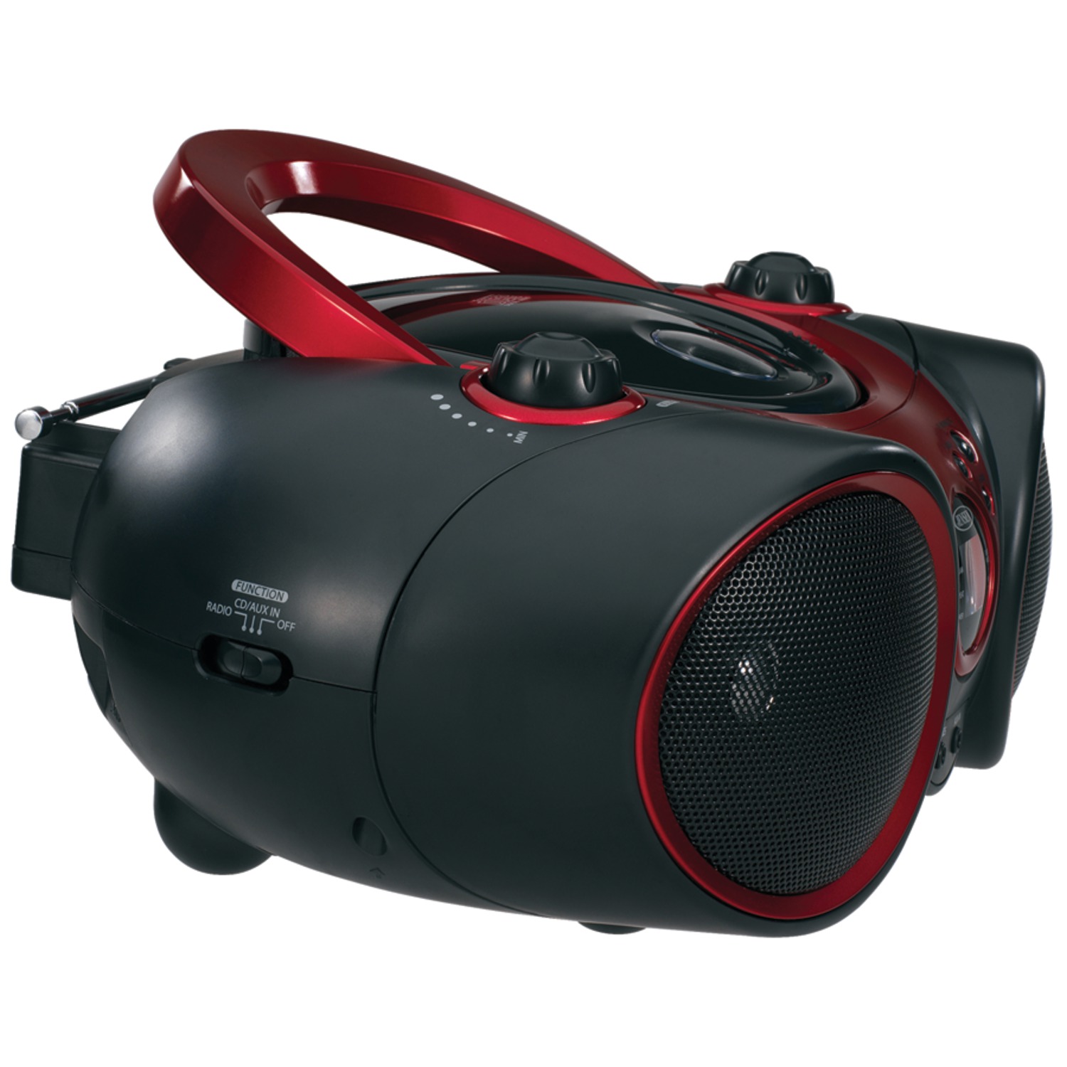 Jensen CD-490 Portable CD Player Radio, Red photo 2