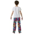 thumbnail image 5 of FORMRS Kids Pajama Pants with Pockets Size 9-10Y Boys Lounge Sleep Bottoms, Charming Floral Pattern, 5 of 8