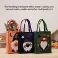 thumbnail image 3 of Bearachild Bolsa de regalos de Halloween Fiesta Festival Atmósferas de vacaciones Bolso de niños Decorativo Sin rostro Saco de embalaje portátil Kits de decoración para fiestas Negro Bearachild HA064791-02, 3 of 6