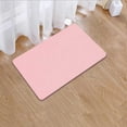 thumbnail image 2 of Bewildely Alfombrilla de baño absorbente, almohadilla antideslizante de secado rápido, reutilizable, para Hotel, baño, dormitorio, bañera, suelo, Decoración del hogar Blanco 60x40x0.9cm Bewildely HA071081-01, 2 of 6