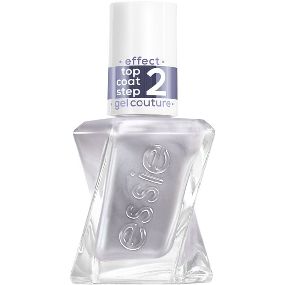 gel couture by essie gel-like nail polish, vegan, metallic glaze, glazed chrome, 0.46 fl oz