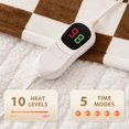 thumbnail image 4 of Electric Blanket Homemate Heated Twin Size 160x210cm Flannel, 4 of 8