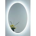 thumbnail image 5 of Miseno Mm2436led 24" W X 36" H Oval Frameless Bathroom Wall Mirror - Silver, 5 of 7