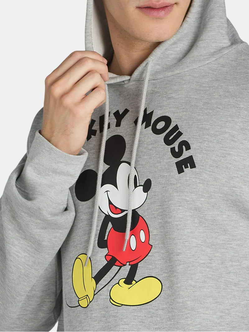 Disney Men's Mickey Mouse Pullover Hoodie, XS-3XL, Colorful