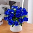 thumbnail image 4 of HuiXinOu 18-Head Artificial Rose Bouquet, Faux Silk Flower Arrangement, Suitable for Wedding Centerpieces, Home Table Decor and Office Parties, Elegant and Lifelike, 4 of 6
