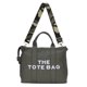 thumbnail image 5 of Bolsa bandolera de lona con estampado de letras, de hombro para mujer de arte simple (verde militar) Likrtyny Para Estrenar, 5 of 9