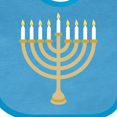 thumbnail image 4 of Inktastic Chanukah Hanukah Menorah Boys or Girls Baby Bib, 4 of 4