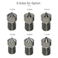 thumbnail image 3 of Aibecy Nozzle Hardened Steel Nozzles V6 Nozzles 0.4mm for 1.75mm Filament for 3D Printer Parts, 4pcs, 3 of 6