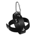thumbnail image 1 of pelotas de juguete para perros con mosquetón, funda de béisbol de cuero sintético, correa para parques, camping, deportes de interior y patio. Negro, 1 of 8