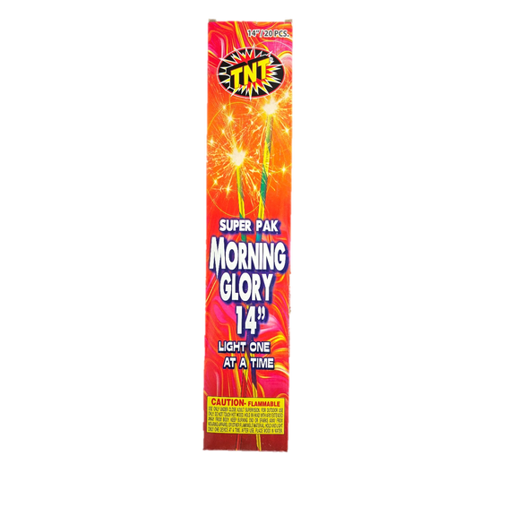Morning Glory, TNT Fireworks, Hand Held Gold Sparklers, Party