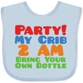 thumbnail image 3 of Inktastic Party at My Crib Boys or Girls Baby Bib, 3 of 4