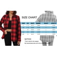 thumbnail image 6 of MOSHU Flannel Shirts for Women Casual Plaid Womens Tops Long Sleeve Button Down Shirts Curved Hem Blouses, 6 of 6