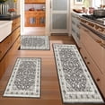 thumbnail image 2 of Floral Kitchen Rugs Sets of 3, Non Slip Kitchen Rugs and Mats Washable Farmhouse Kitchen Rugs Floral Kitchen Floor Mat Carpet Runner Rugs for Hallway Laundry Room, 2 of 12