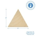 thumbnail image 4 of Wood Triangle Shapes 14-inch x 12-inch, Pack of 50 Unfinished Wood Plaques, Wooden Door Hangers for Crafts & Geometry, by Woodpeckers, 4 of 6