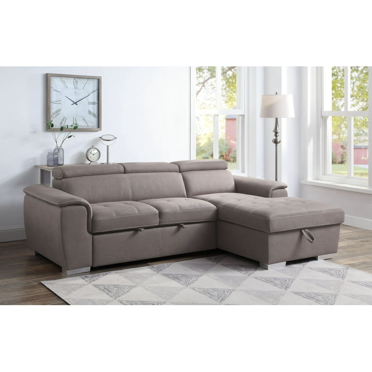 Acme storage sleeper sectional sofa discount