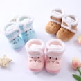 thumbnail image 5 of Winter Baby Boys Girls Shoes First Walker Winter Infants Warm Shoes Faux Fur Girls Baby Booties Leather Boy Baby Boots 0-18M, 5 of 6