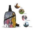 thumbnail image 5 of Lsque Scooby-Doo Pattern Chest Package – Foldable Waterproof Chest Bag with Adjustable Shoulder Strap, Double Zipper Compartments & D-Buckle Design, 5 of 7