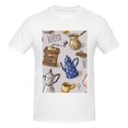 thumbnail image 4 of Bingfone Antique Vintage Teapot Coffee Grinder Men'S Loose Fit Short-Sleeve Pocket T-Shirt, 4 of 7